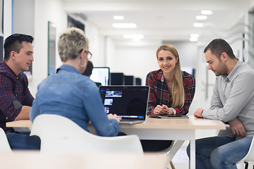 Image showing startup business team on meeting at modern office