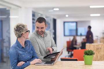 Image showing startup business team on meeting at modern office