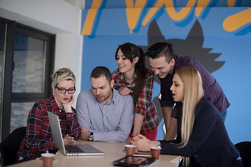 Image showing startup business team on meeting at modern office