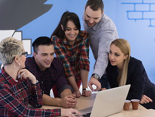 Image showing startup business team on meeting at modern office