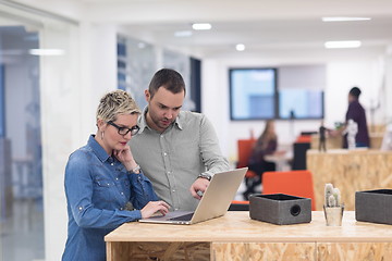 Image showing startup business team on meeting at modern office