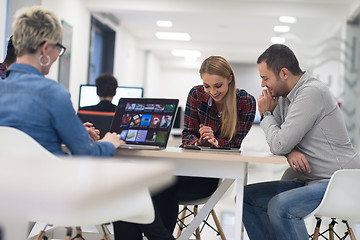 Image showing startup business team on meeting at modern office