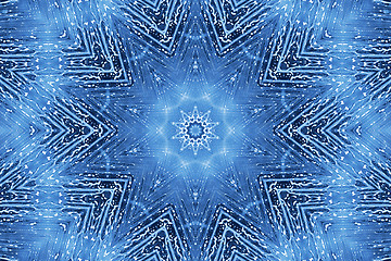 Image showing Blue abstract pattern