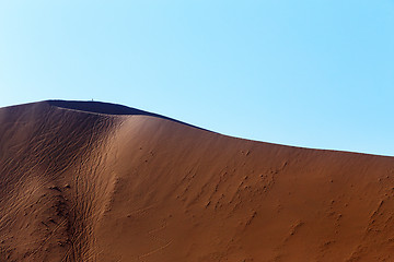 Image showing Dune in Hidden Vlei in Namib desert 