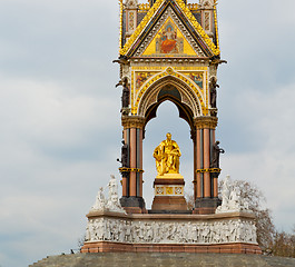 Image showing albert monument in london england kingdome and old construction