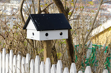 Image showing one little birdhouse made of wood