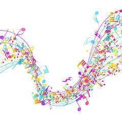 Image showing Multicolor Musical Design