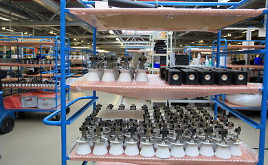 Image showing assembly of LED lights in manufacturing