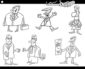 Image showing cartoon businessmen set