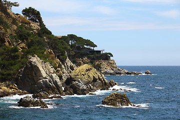 Image showing rocky seaside Atlantic ocean