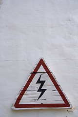 Image showing Danger in White