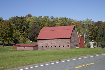 Image showing Red Wooden Farm, Vermont