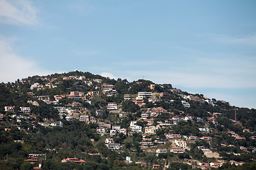 Image showing  densely populated mountain