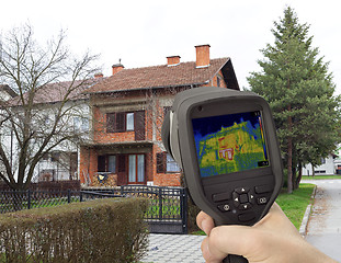 Image showing House Facade Infrared Image