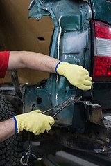 Image showing Repairing automotive body
