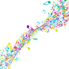 Image showing Multicolor Musical Design