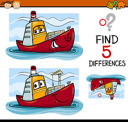 Image showing find the differences task for kids