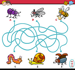 Image showing educational maze task for kids