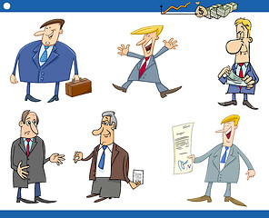 Image showing cartoon set of businessmen