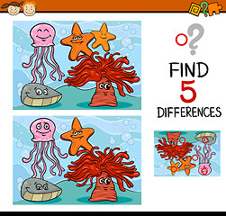 Image showing game of differences illustration