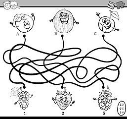 Image showing maze task coloring book