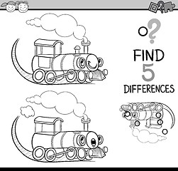 Image showing find the differences coloring book