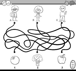 Image showing maze puzzle coloring book