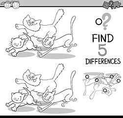 Image showing differences task for coloring