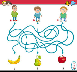 Image showing maze puzzle task for kids