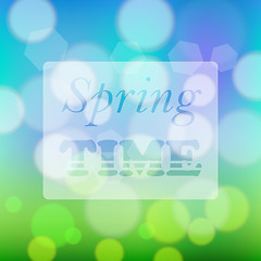 Image showing Transparent Spring Time Banner