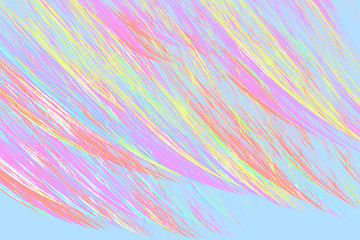 Image showing Fractal image: glowing colored stripes and lines.