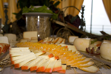 Image showing Cheese Table