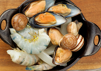 Image showing Delicious Raw Seafood