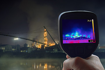 Image showing Oil Refinery Infrared