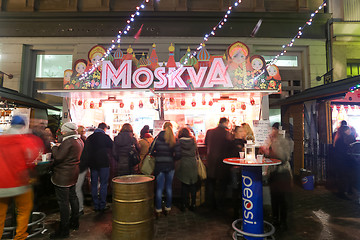 Image showing Thematic food stand in Zagreb