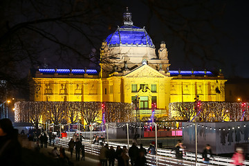 Image showing Art Pavilion at Advent in Zagreb