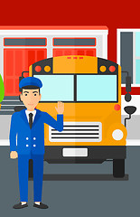 Image showing School bus driver.