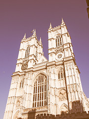 Image showing Westminster Abbey vintage