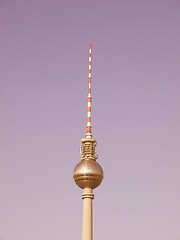 Image showing TV Tower, Berlin vintage