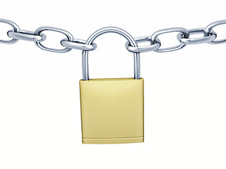 Image showing lock with chains