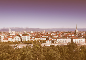 Image showing Turin view vintage