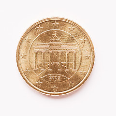 Image showing  German 50 cent coin vintage