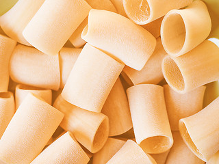 Image showing Retro looking Paccheri pasta