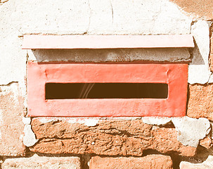 Image showing  Old mailbox vintage