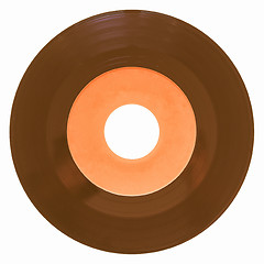 Image showing  Vinyl record isolated vintage