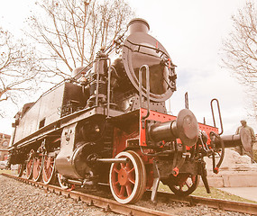 Image showing  Steam train vintage