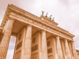 Image showing Brandenburger Tor Berlin vintage