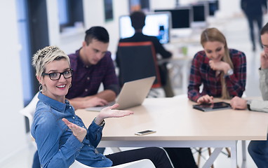 Image showing startup business team on meeting at modern office