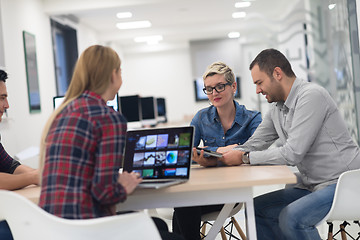 Image showing startup business team on meeting at modern office