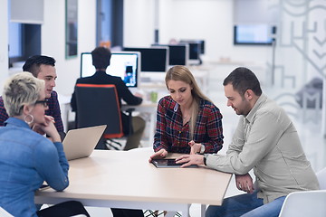 Image showing startup business team on meeting at modern office